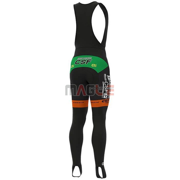 Maglia Bardiani Csf Manica Lunga 2019 Verde Arancione